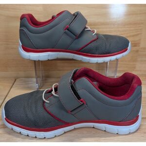 Anodyne No. 46 Men’s Comfort Walking Shoes Gray Red Size 8M Diabetic Sneaker